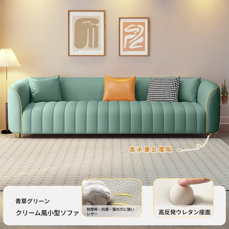 ソファー ベージュ オレンジ ライトグリーン ブラック グレー グリーン パイン 合皮 fmdgz-3721