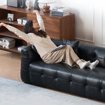 ソファー ブラック 無垢材 合皮 fmdgz-3722