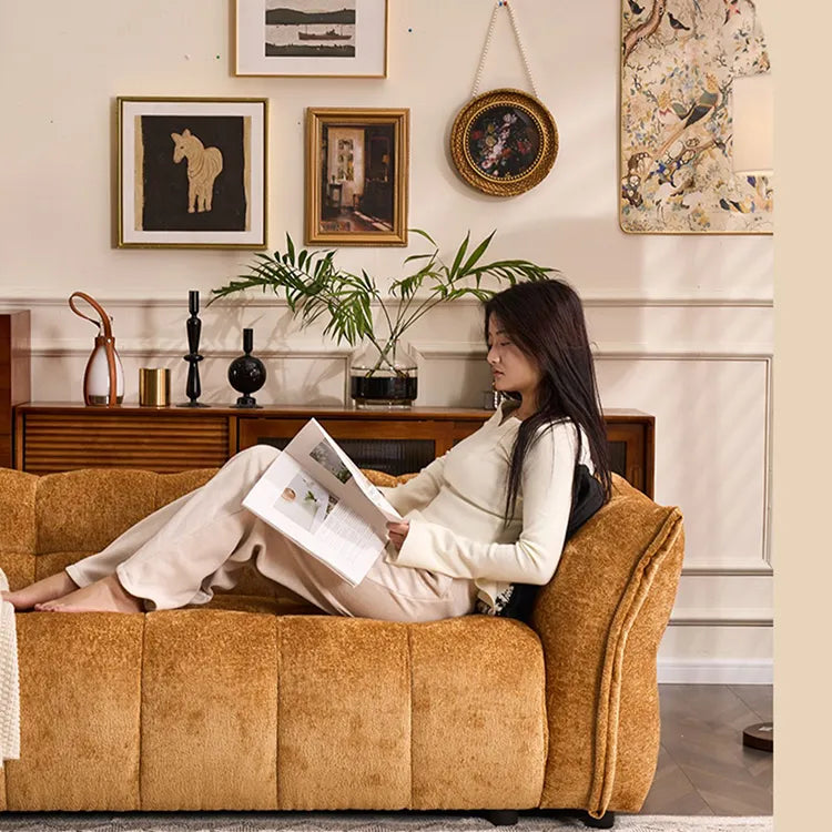 ソファー イエロー ブラック グリーン ブルー パイン シェニール fmdgz-3724