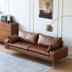 ソファー ブラウン カラー1 無垢材 シリコンフィル ステンレス 合皮 fmdgz-3726