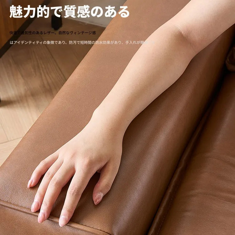 ソファー ブラウン カラー1 無垢材 シリコンフィル ステンレス 合皮 fmdgz-3726