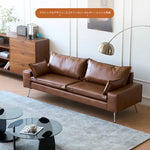 ソファー ブラウン カラー1 無垢材 シリコンフィル ステンレス 合皮 fmdgz-3726