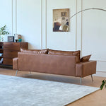 ソファー ブラウン カラー1 無垢材 シリコンフィル ステンレス 合皮 fmdgz-3726