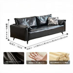 ソファー ブラック グリーン ダークブラウン ライトブラウン パイン シリコンフィル 合皮 fmdgz-3730