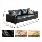 ソファー ブラック グリーン ダークブラウン ライトブラウン パイン シリコンフィル 合皮 fmdgz-3730