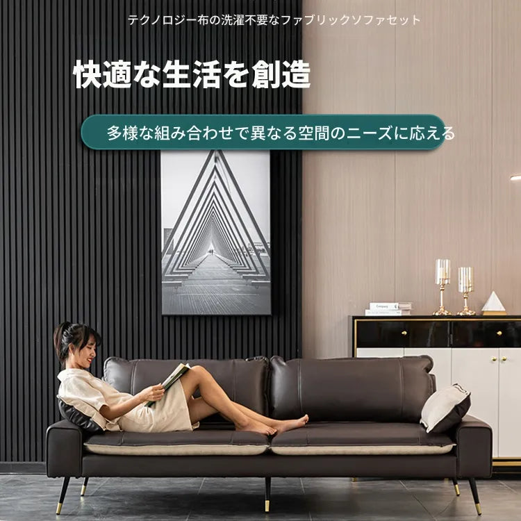 ソファー カラー1 カラー2 カラー3 カラー4 カラー5 無垢材 シリコンフィル 合皮 エアレザー fmdgz-3731