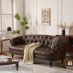 ソファー ライトブラウン パイン 合皮 fmdgz-3734