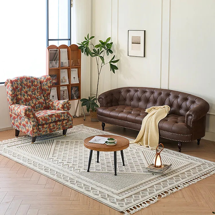 ソファー ライトブラウン パイン 合皮 fmdgz-3734