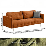 ソファー グリーン ライトブラウン ベージュ イエロー 無垢材 シリコンフィル コーデュロイ fmdgz-3740