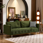 ソファー グリーン ライトブラウン ベージュ イエロー 無垢材 シリコンフィル コーデュロイ fmdgz-3740