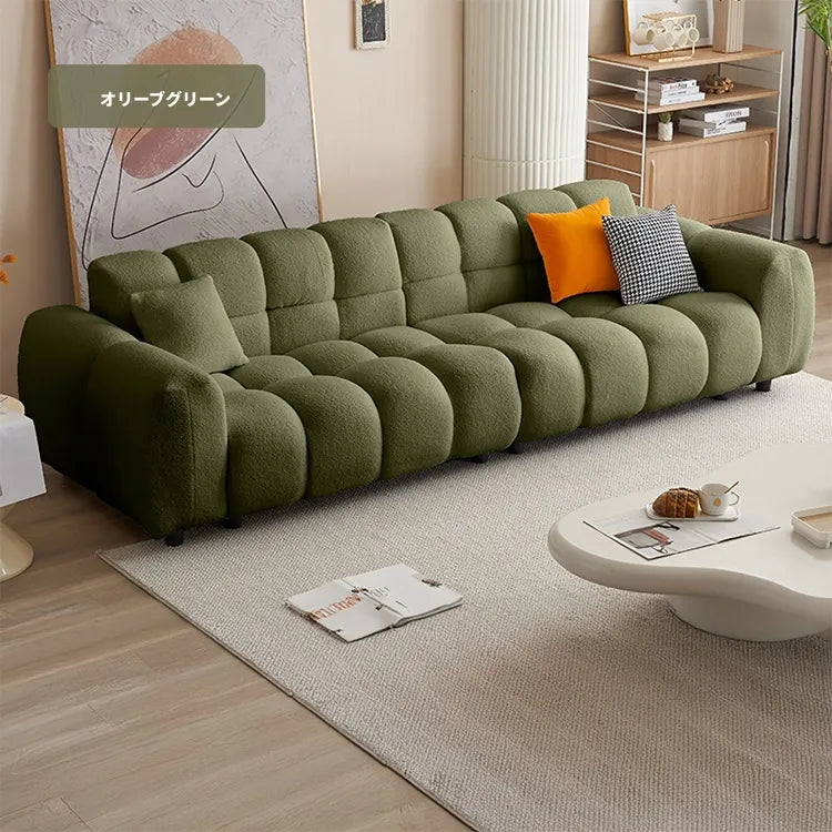 ソファー ベージュ グレー グリーン ライトブラウン オレンジグリーン パイン シープボア fmdgz-3743