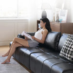 ソファー ブラック 無垢材 合皮 fmdgz-3746