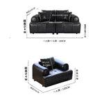 ソファー ブラック 無垢材 合皮 fmdgz-3746