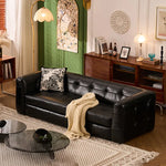 ソファー ブラック 無垢材 合皮 fmdgz-3747