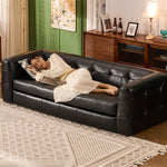 ソファー ブラック 無垢材 合皮 fmdgz-3747