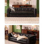 ソファー ブラック 無垢材 合皮 fmdgz-3747