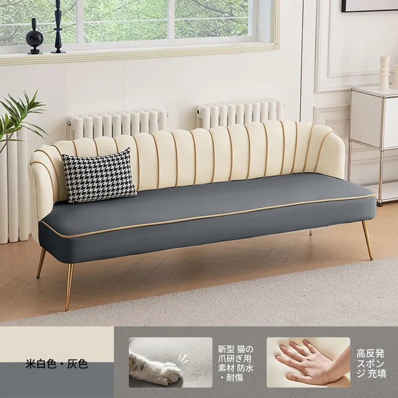 ソファー ベージュ グリーン オレンジ グレー カラー1 カラー2 カラー3 カラー4 カラー5 カラー6 無垢材 合皮 fmdgz-3751