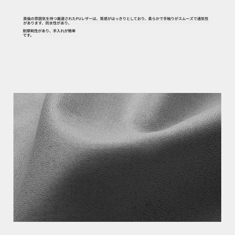 シンプルでスタイリッシュなオーク多層板ナイトテーブル - PUレザー引き出し付き、モダンなインテリアに最適！ fmfd-5057