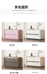 モダンパイン材ナイトテーブル｜セラミック天板＆PUレザー仕上げ｜収納力抜群のデザイン家具 fmxjs-5346