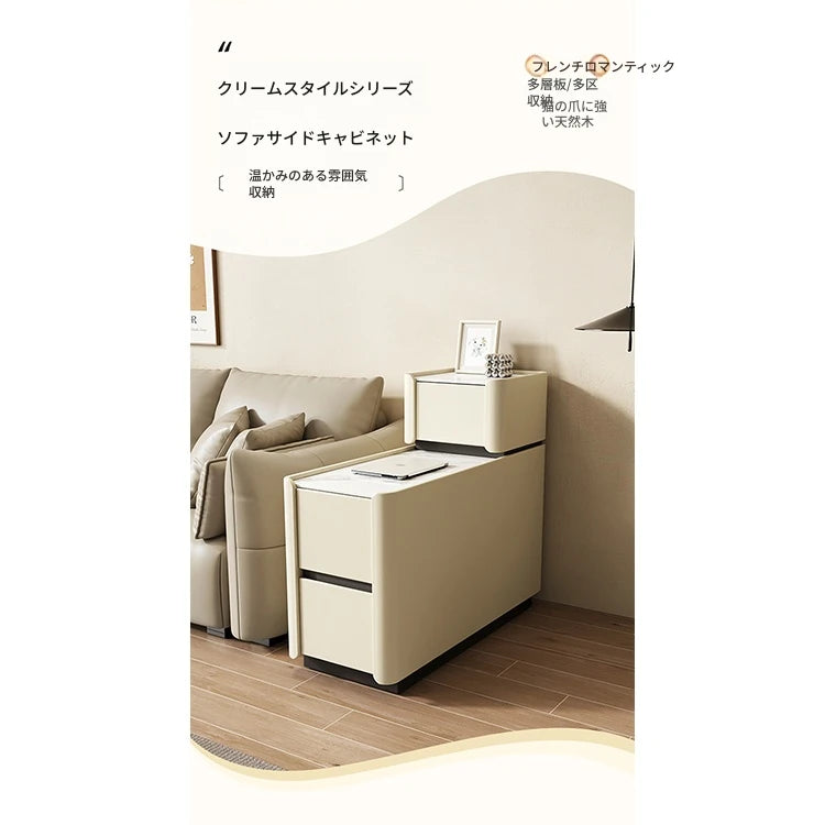 センターテーブル パイン多層板 セラミック 合皮製 おしゃれな収納付きリビングテーブル fmxjs-5351