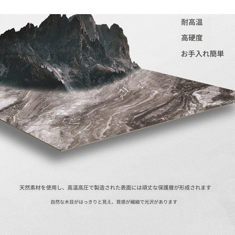セラミック多層板＆ステンレス製の洗練されたセンターテーブル - モダンデザインでインテリアを引き立てる家具 fplk-5022