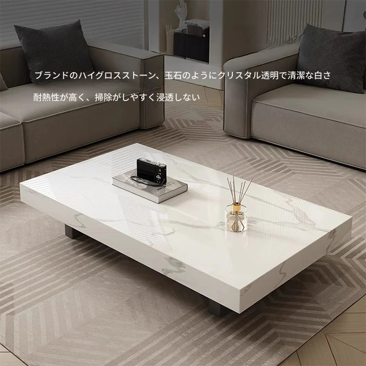 モダン センターテーブル セラミック 多層板製 おしゃれなデザイン リビングルームに最適 シンプルでスタイリッシュ fplk-5023