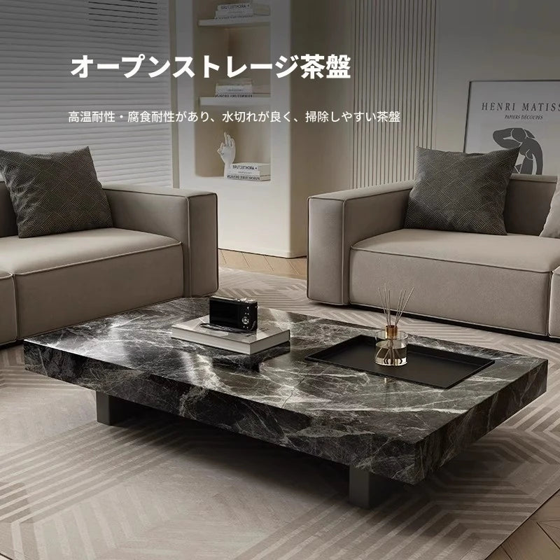 モダン センターテーブル セラミック 多層板製 おしゃれなデザイン リビングルームに最適 シンプルでスタイリッシュ fplk-5023