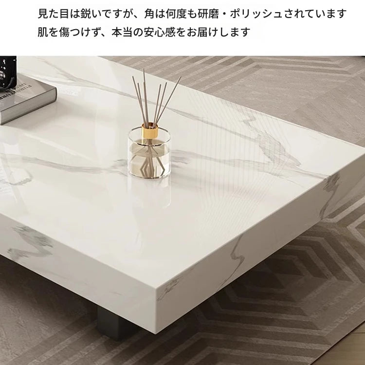 モダン センターテーブル セラミック 多層板製 おしゃれなデザイン リビングルームに最適 シンプルでスタイリッシュ fplk-5023