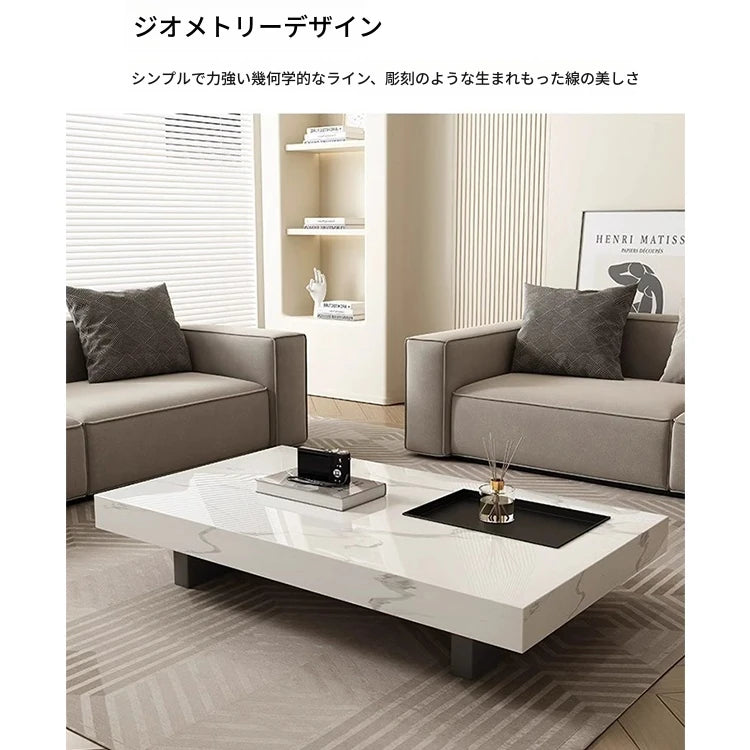 モダン センターテーブル セラミック 多層板製 おしゃれなデザイン リビングルームに最適 シンプルでスタイリッシュ fplk-5023