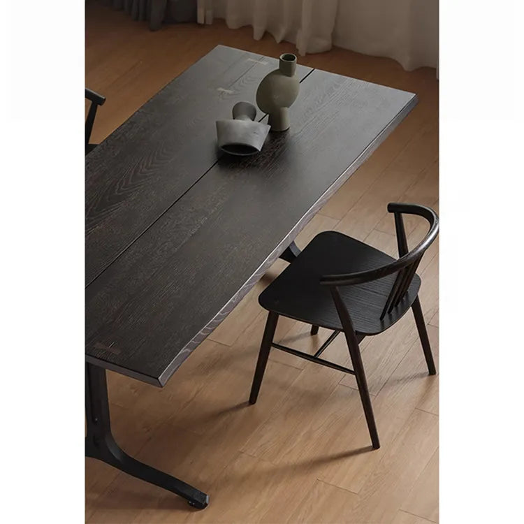 テーブル ナチュラル ブラウン アッシュ材 アイアン fsz-3311