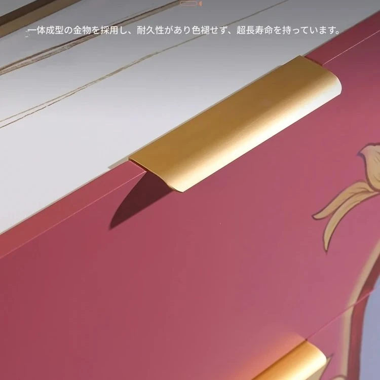 パイン＆セラミック製アートキャビネット - スタイリッシュでおしゃれな収納家具、モダンなインテリアに最適！ fws-4582