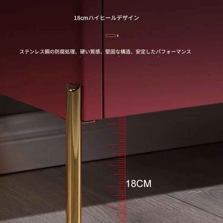 パイン＆セラミック製アートキャビネット - スタイリッシュでおしゃれな収納家具、モダンなインテリアに最適！ fws-4582