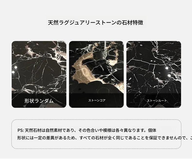 モダンな大理石センターテーブル | ステンレス製脚部付き | エレガントな多層板デザイン、リビングルームに最適！ fyeyj-5211