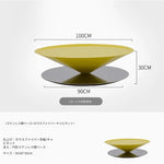 モダンステンレスGFRPセンターテーブル｜洗練されたデザインで魅力的なリビング空間を演出 fyeyj-5213