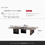 大理石とステンレスのセンターテーブル - モダンデザインでリビングに洗練された雰囲気を演出！ fyeyj-5216