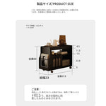 モダンデザインの強化ガラス茶卓・アクリル製収納付きサイドテーブル - リビングに最適！ fymj-4845