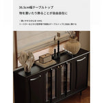 スタイリッシュな無垢材＆銅製キャビネット - シンプルで高級感溢れるアクリルデザイン fymj-4848