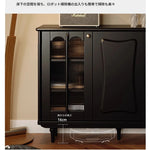 スタイリッシュな無垢材＆銅製キャビネット - シンプルで高級感溢れるアクリルデザイン fymj-4848