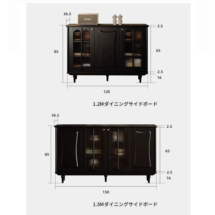 スタイリッシュな無垢材＆銅製キャビネット - シンプルで高級感溢れるアクリルデザイン fymj-4848