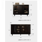 スタイリッシュな無垢材＆銅製キャビネット - シンプルで高級感溢れるアクリルデザイン fymj-4848