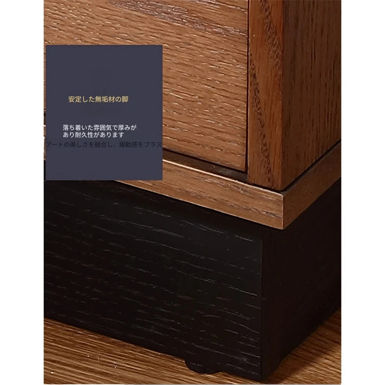 アッシュ材のシンプルなナイトテーブル｜収納力抜群の引き出し付きデザイン fzgf-3103
