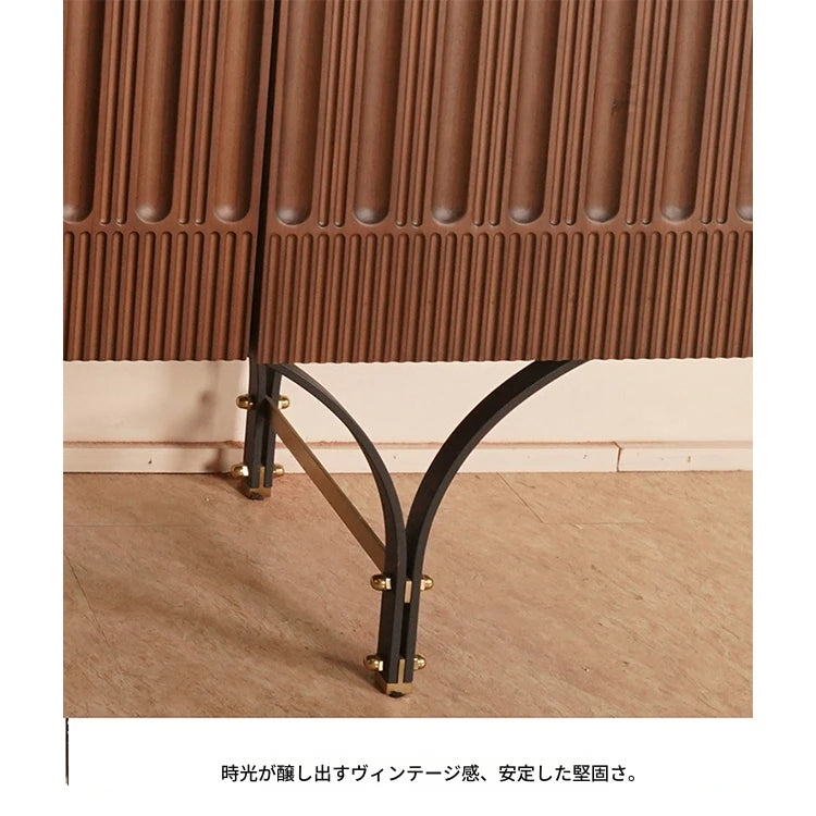 無垢材キャビネット - スタイリッシュなデザインと機能性を兼ね備えた収納家具 fzgf-3104