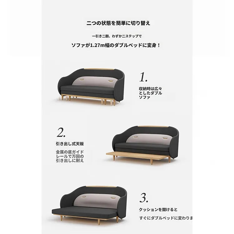 ソファー ダークグレー ベージュ ブルー オーク 多層板 エアレザー ベルベット fzy-3335