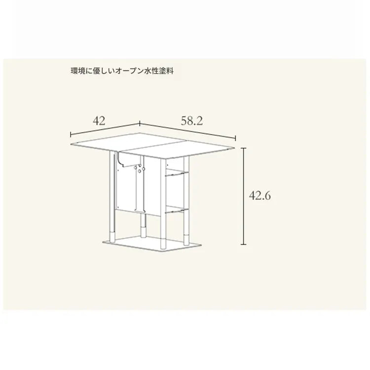 センターテーブル ブラウン ウォールナット アルミニウム合金 fzy-3336