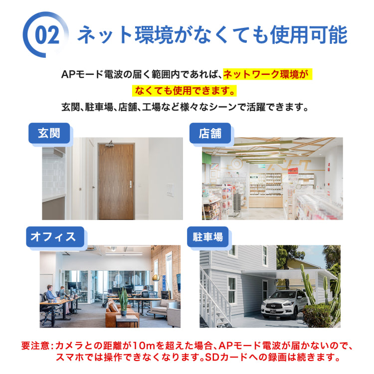 防犯カメラ 2/500万画素暗視モード対応広角レンズ搭載 M-GB600