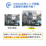 防犯カメラ 2/500万画素暗視モード対応広角レンズ搭載 M-GB600