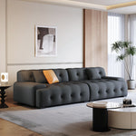 直線型 ファブリックソファ ブラック｜イタリアンミニマル 寝室向け リビング対応 ggjj-0226-71