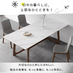 「スタイリッシュなセラミック＆アッシュ材テーブル - モダンな多層板設計」 hagst-325