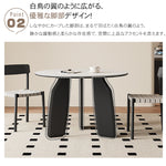 セラミック＆オーク多層板テーブル｜高級感漂うデザイン家具 hagst-568
