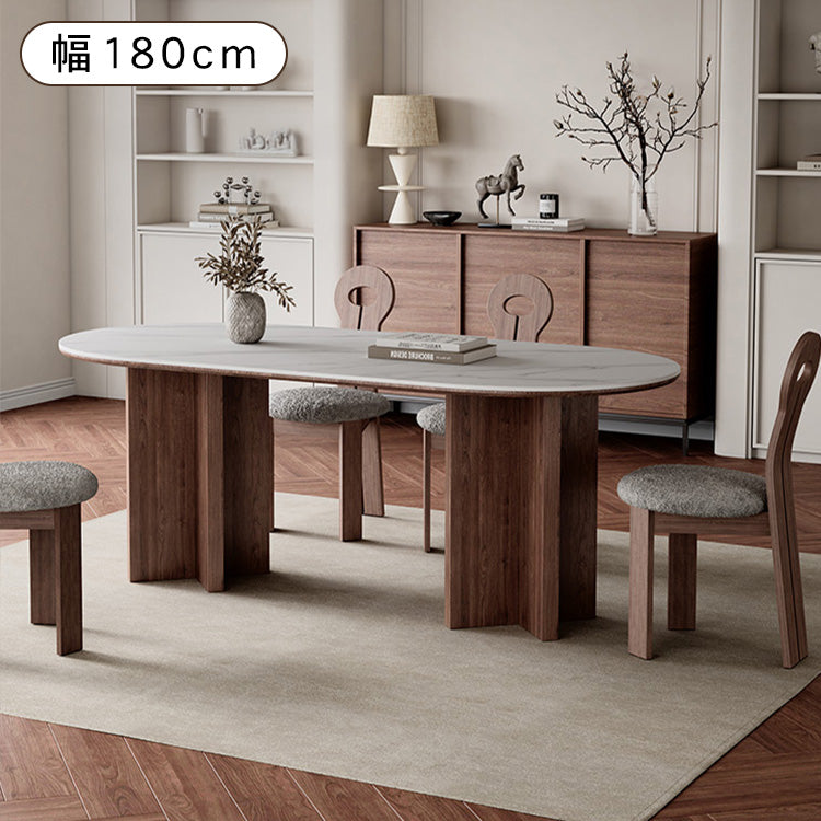 セラミック＋アッシュ材 多層板 テーブル｜高級感溢れるデザインと耐久性 hagst-573
